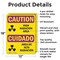 Signmission Radiation & Laser Sign, 18 in H x 12 in W, Aluminum, Rectangle OS-2PACK-CR-A-1218-L-10169 - alternate 4